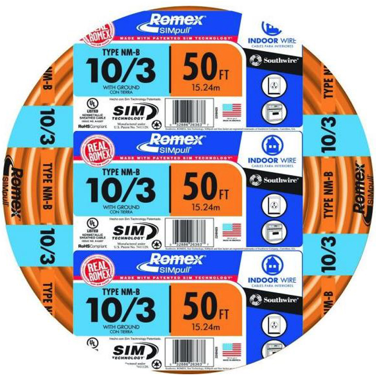 Romex 10/3NM-WGX50